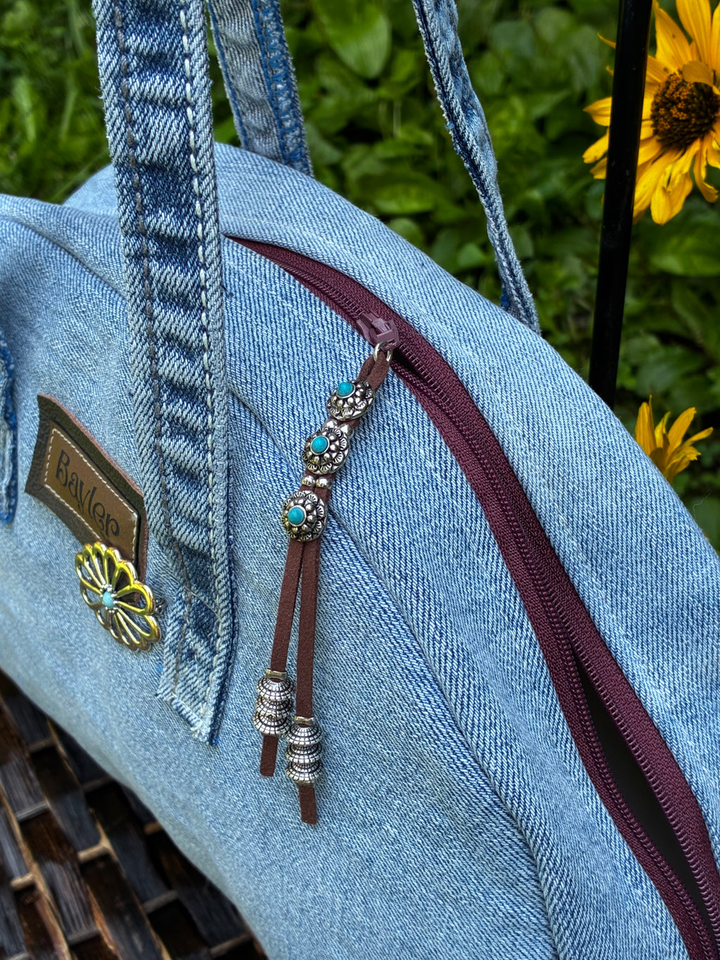 Bell Bottom Denim Purse