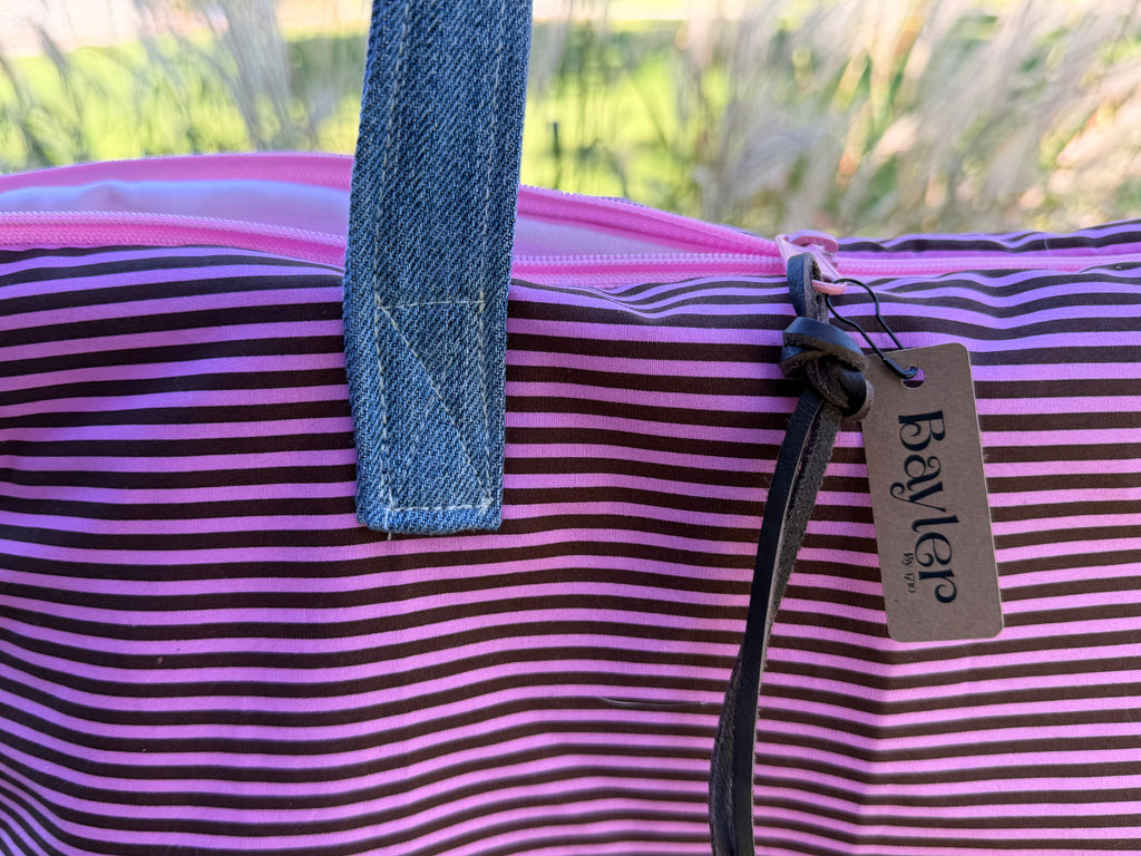 Strawberry Cocoa Denim Tote