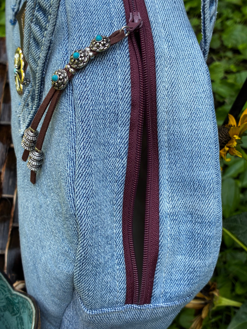 Bell Bottom Denim Purse