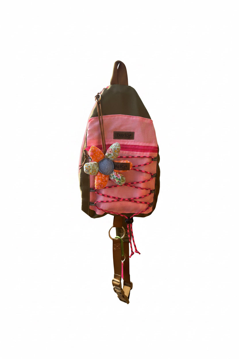 Pink & Green Hiking Cross Body