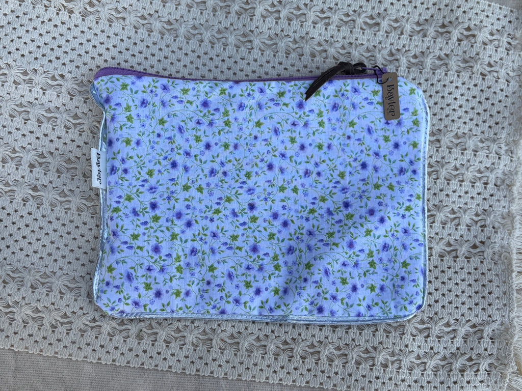 Lavender Shine Small Flat Zip