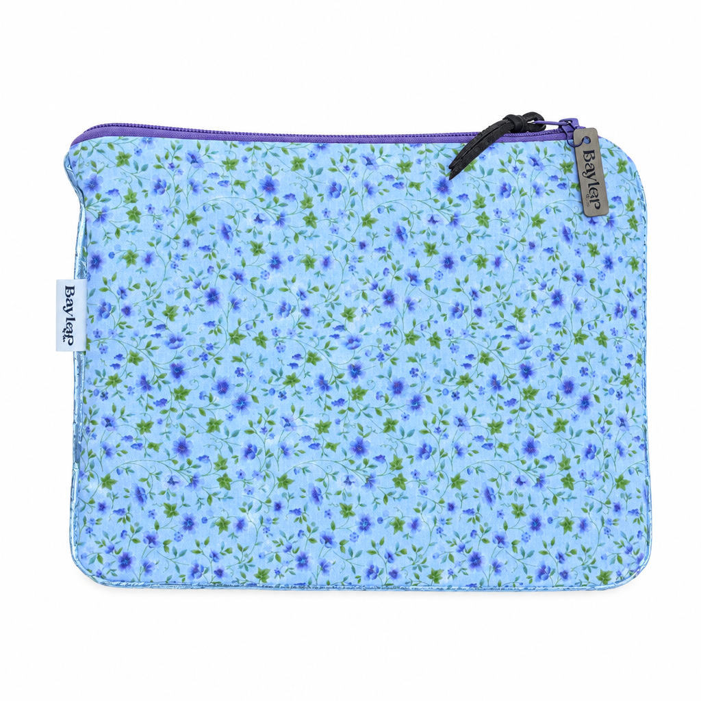 Lavender Shine Small Flat Zip