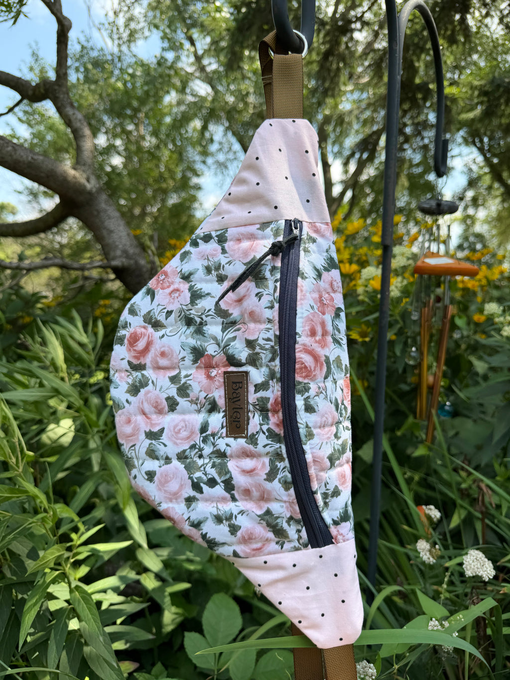 Polka Flower Crossbody