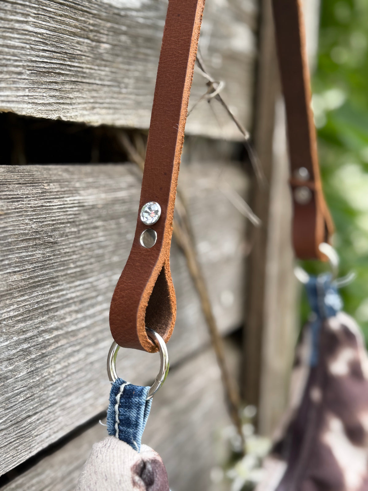 Cow Print Gold Shoulder Bag