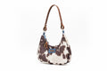 Cow Print Gold Shoulder Bag