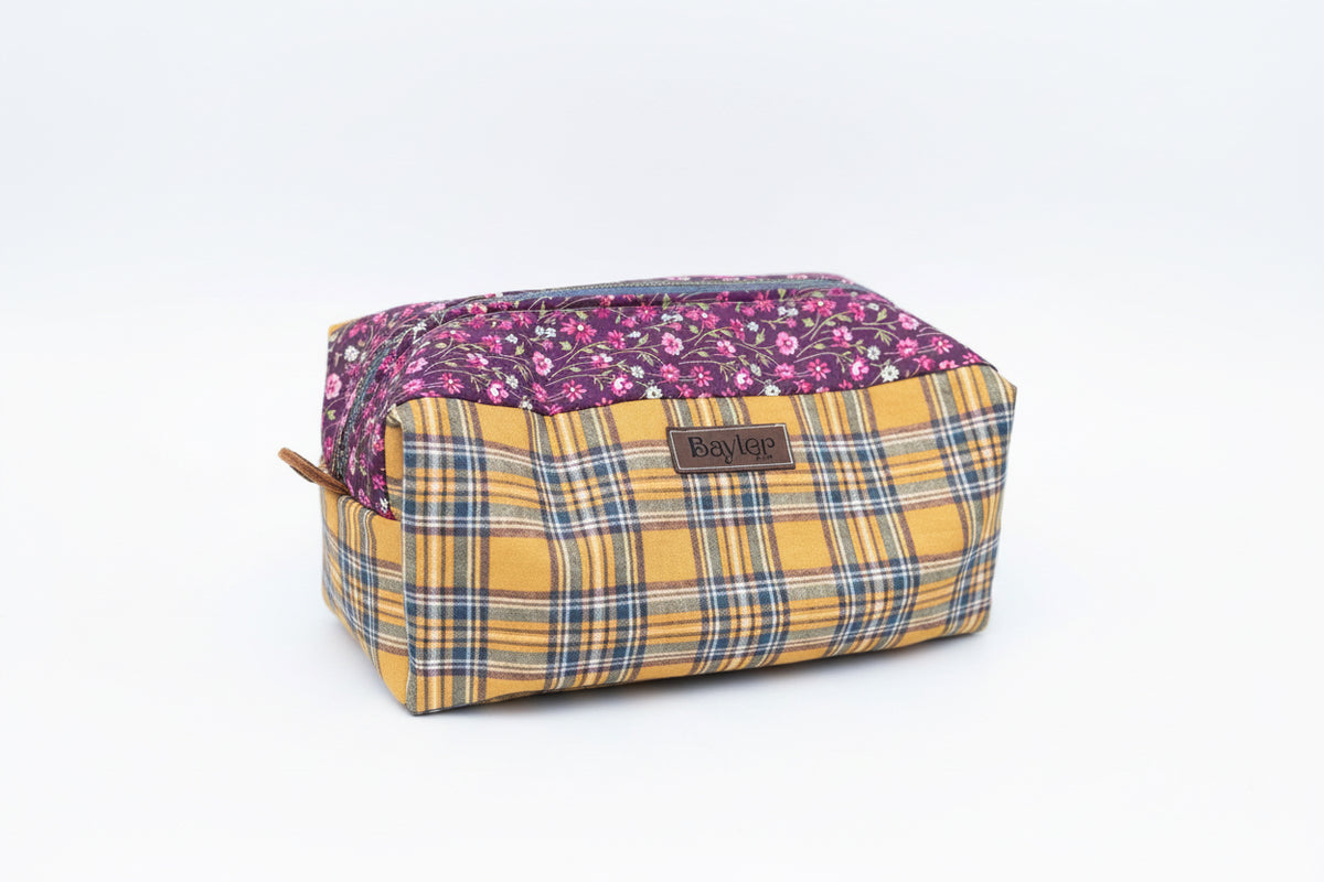 Violet Flannel XL Pouch