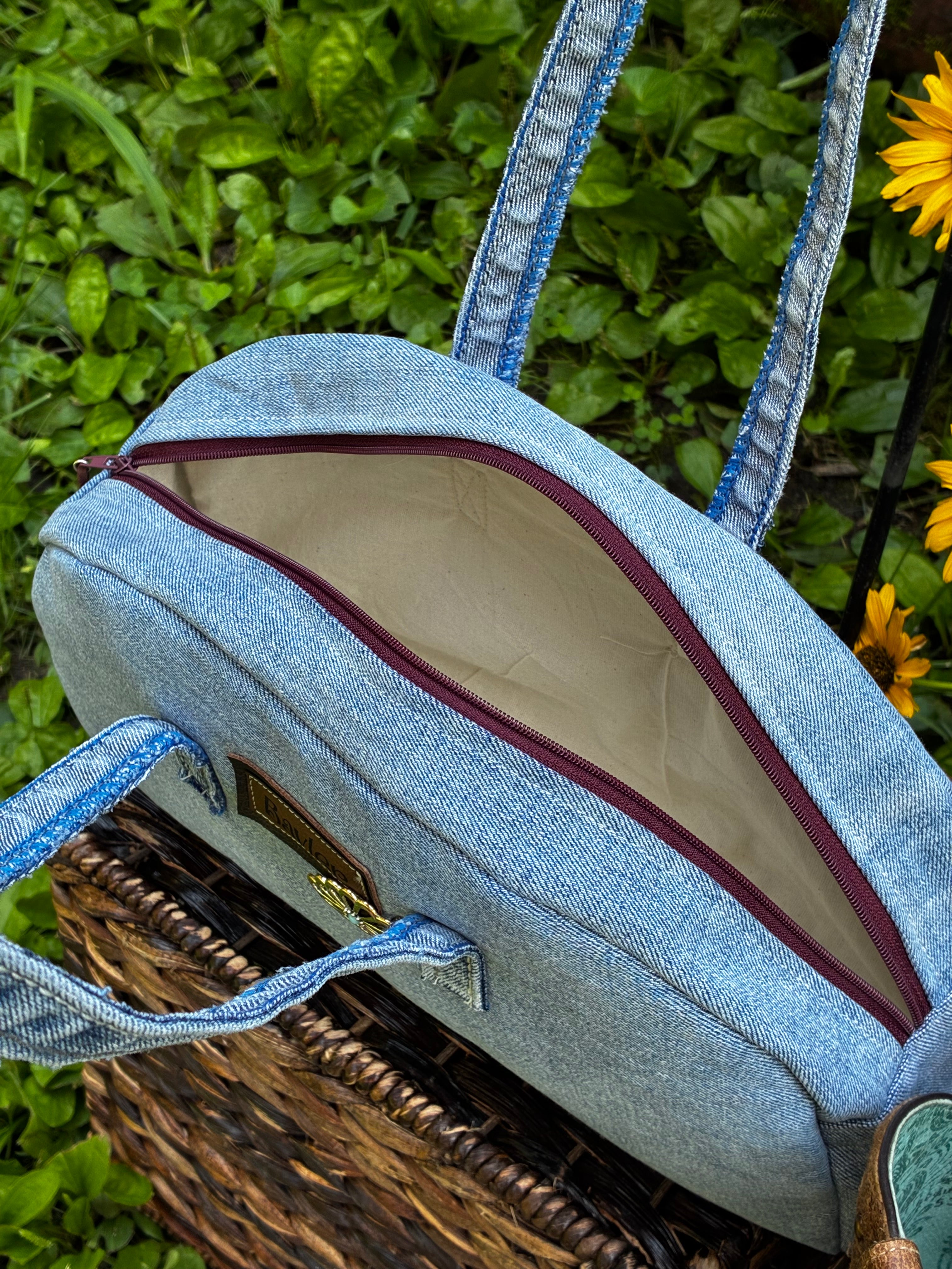Bell Bottom Denim Purse