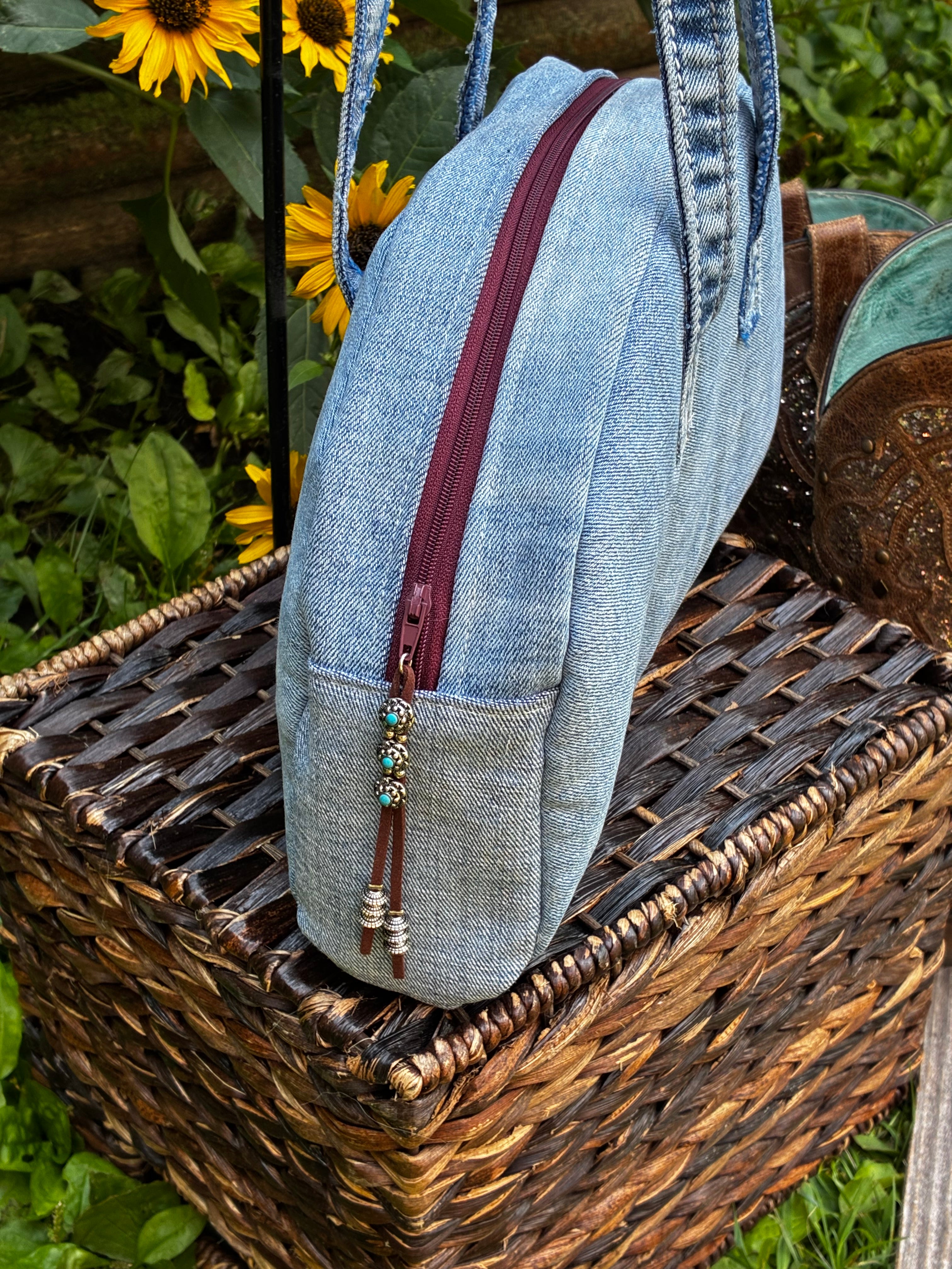 Bell Bottom Denim Purse