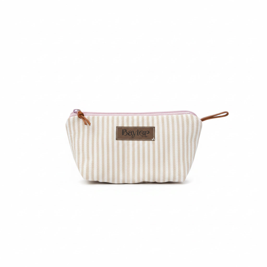 Lavender Stripe Mini Pouch