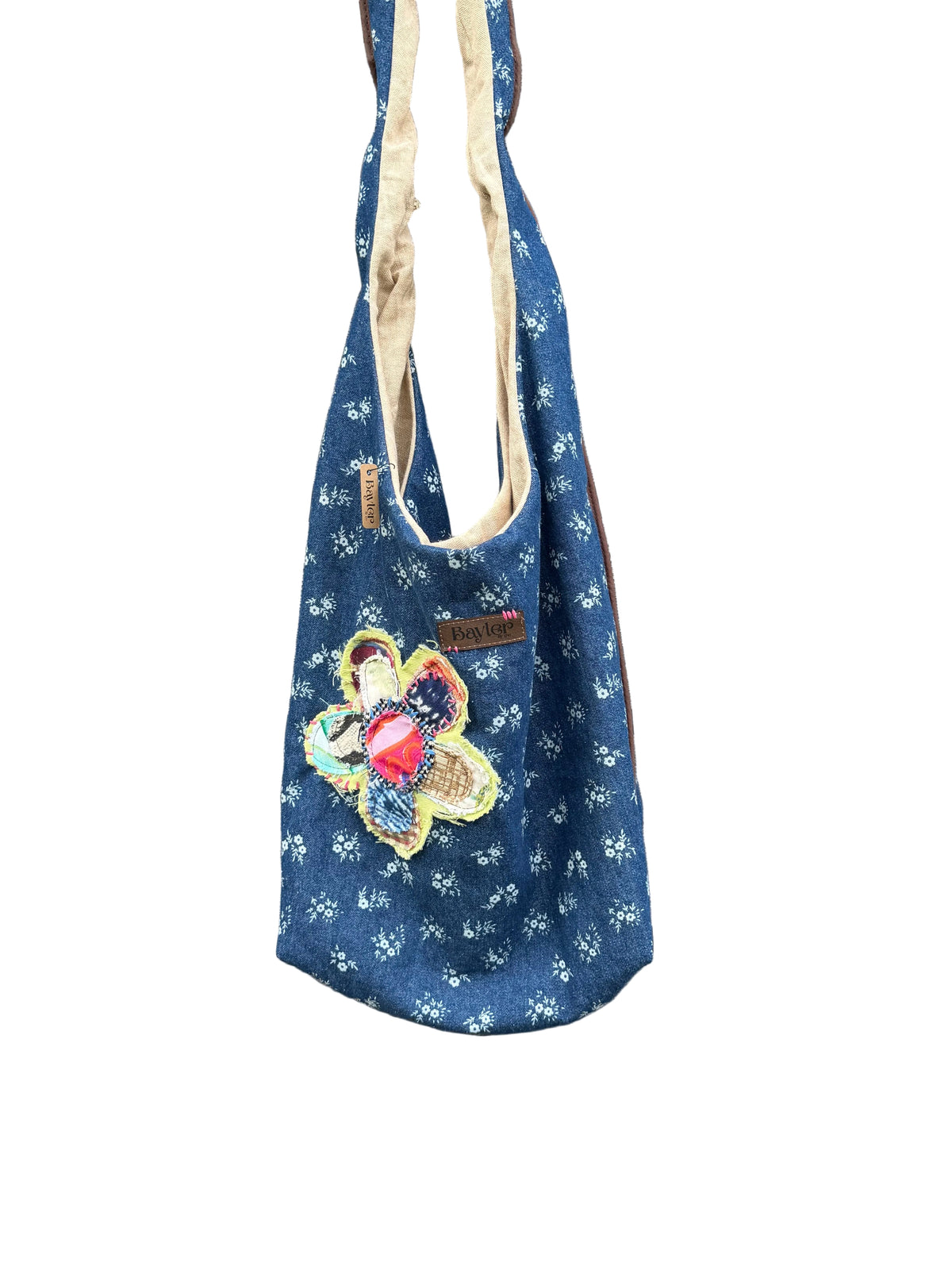 Denim Flower Patch Everyday Bag