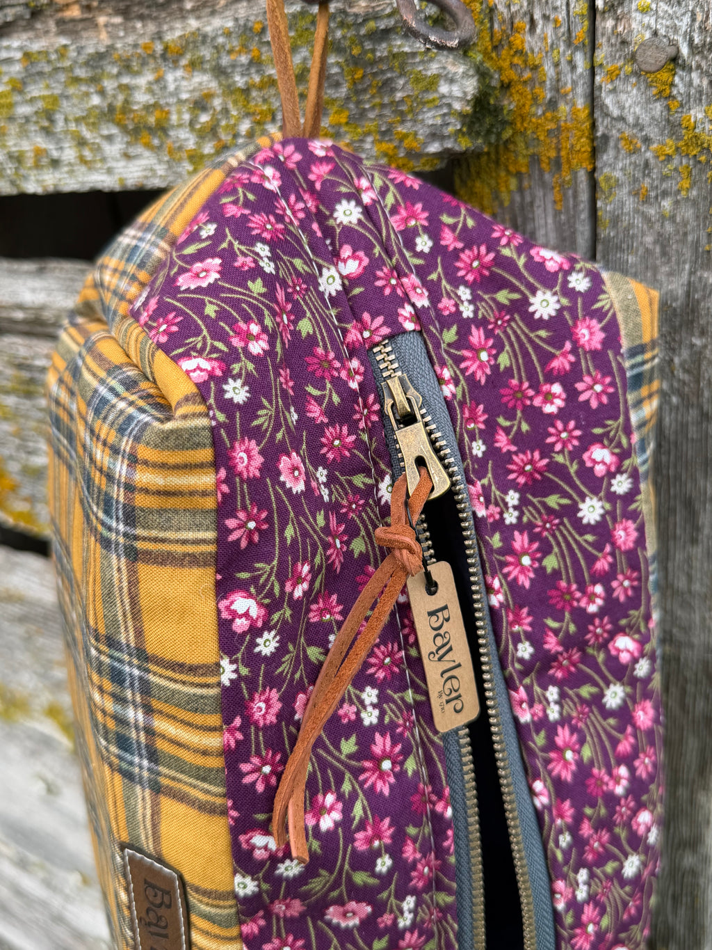 Violet Flannel XL Pouch