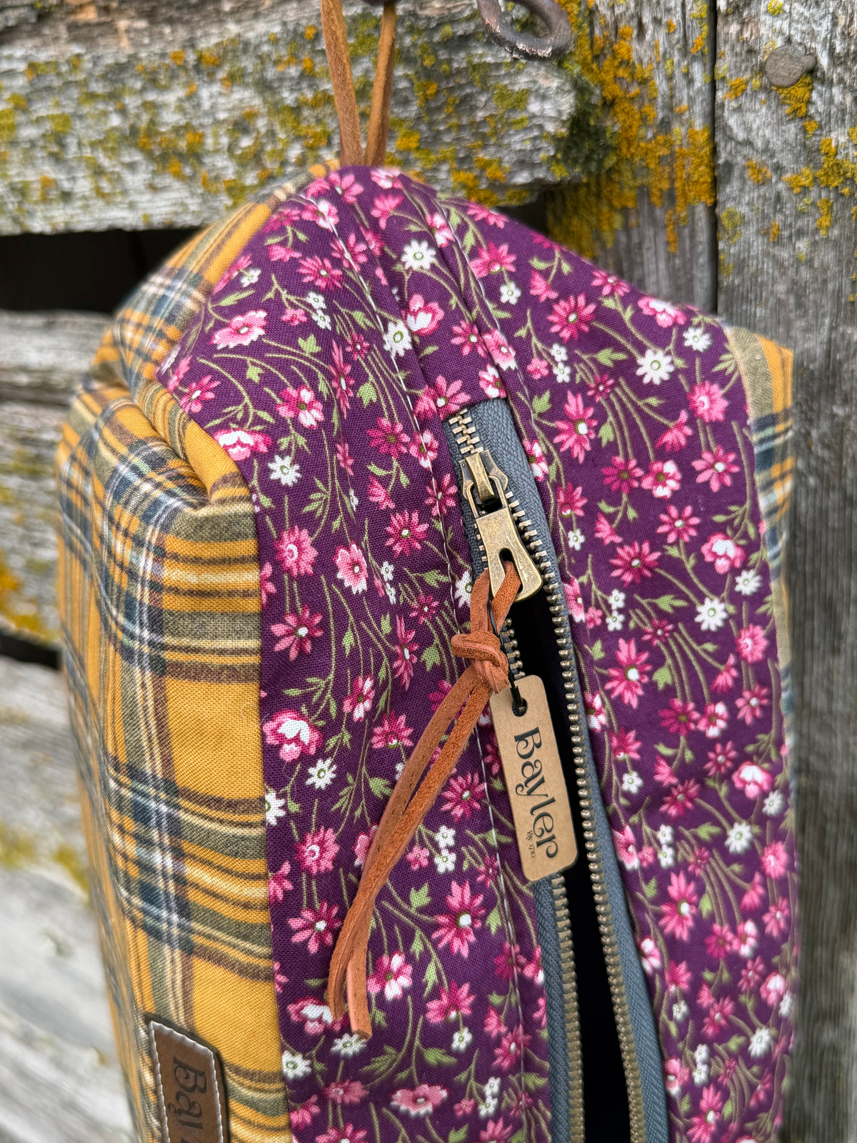 Violet Flannel XL Pouch