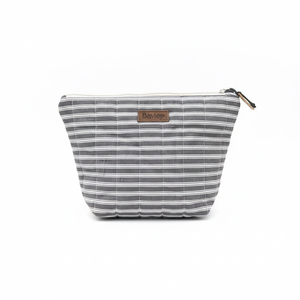Graphite Stripe Medium Pouch