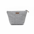 Graphite Stripe Medium Pouch