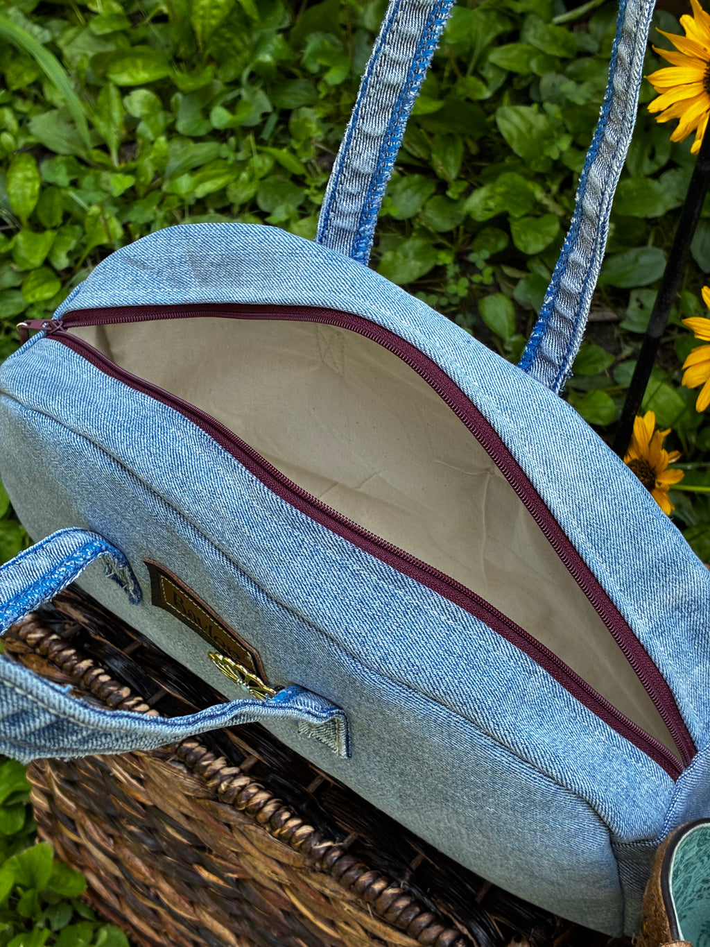Bell Bottom Denim Purse