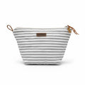 Monochrome Stripe Medium Pouch