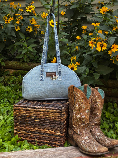 Bell Bottom Denim Purse