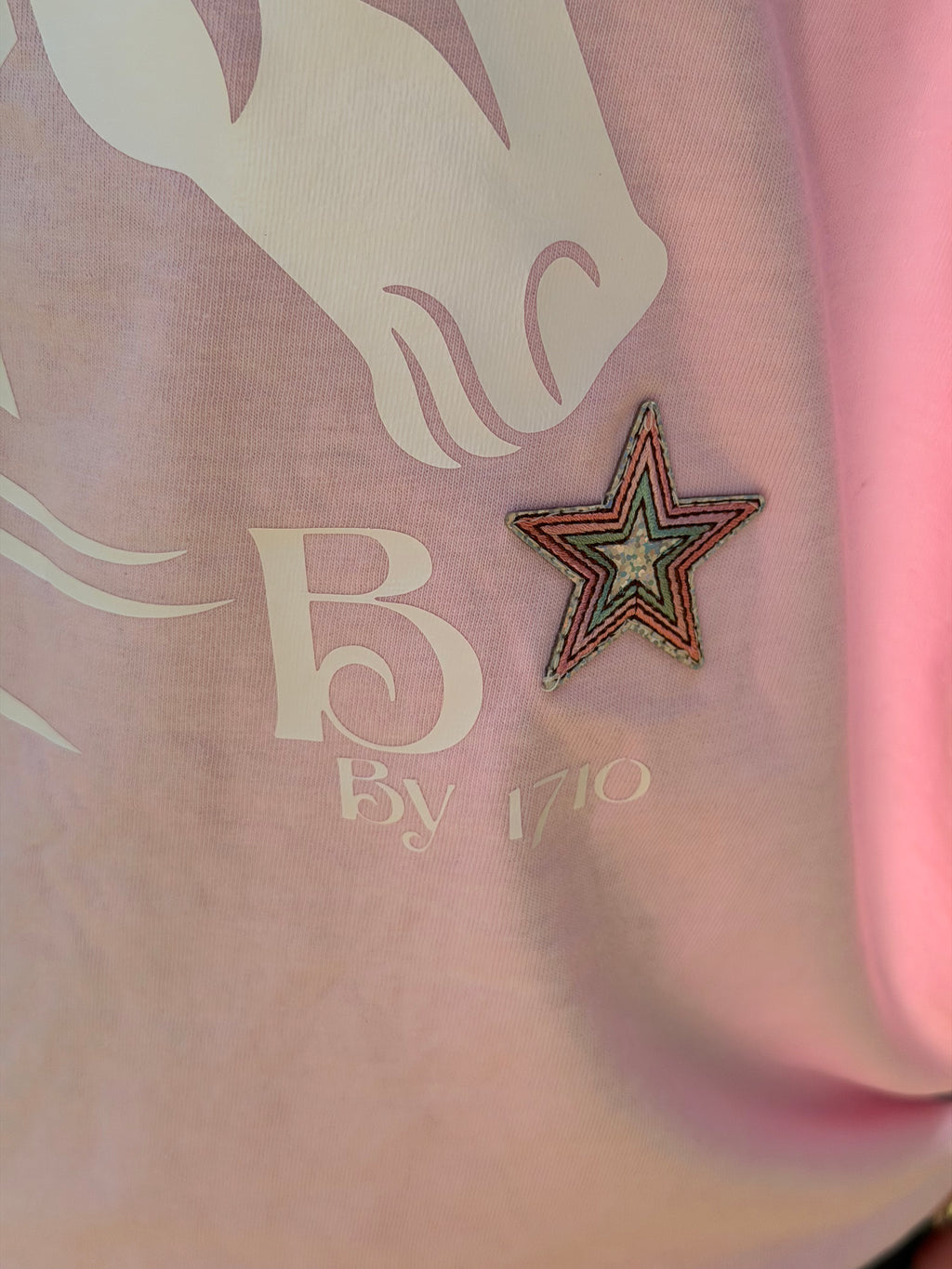 Glitter Cowgirl Pink Oversized Tee