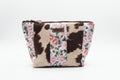 Pink Cow Flower Pouch