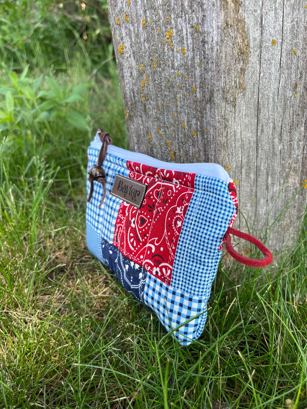 Mini Patch Bandana Flat Zip Bag
