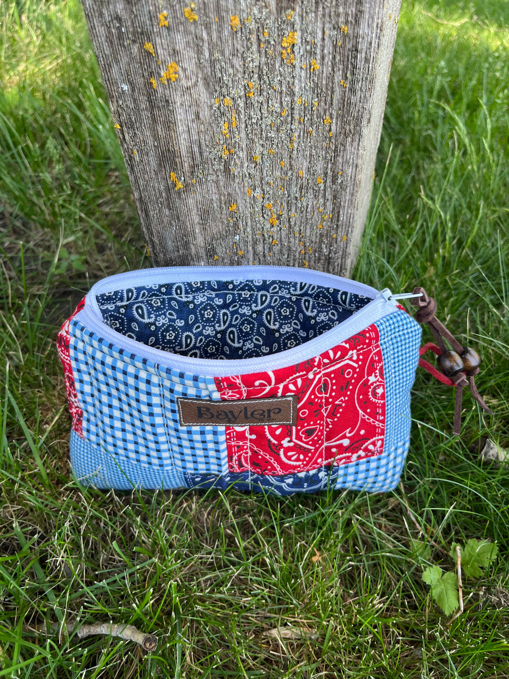 Mini Patch Bandana Flat Zip Bag