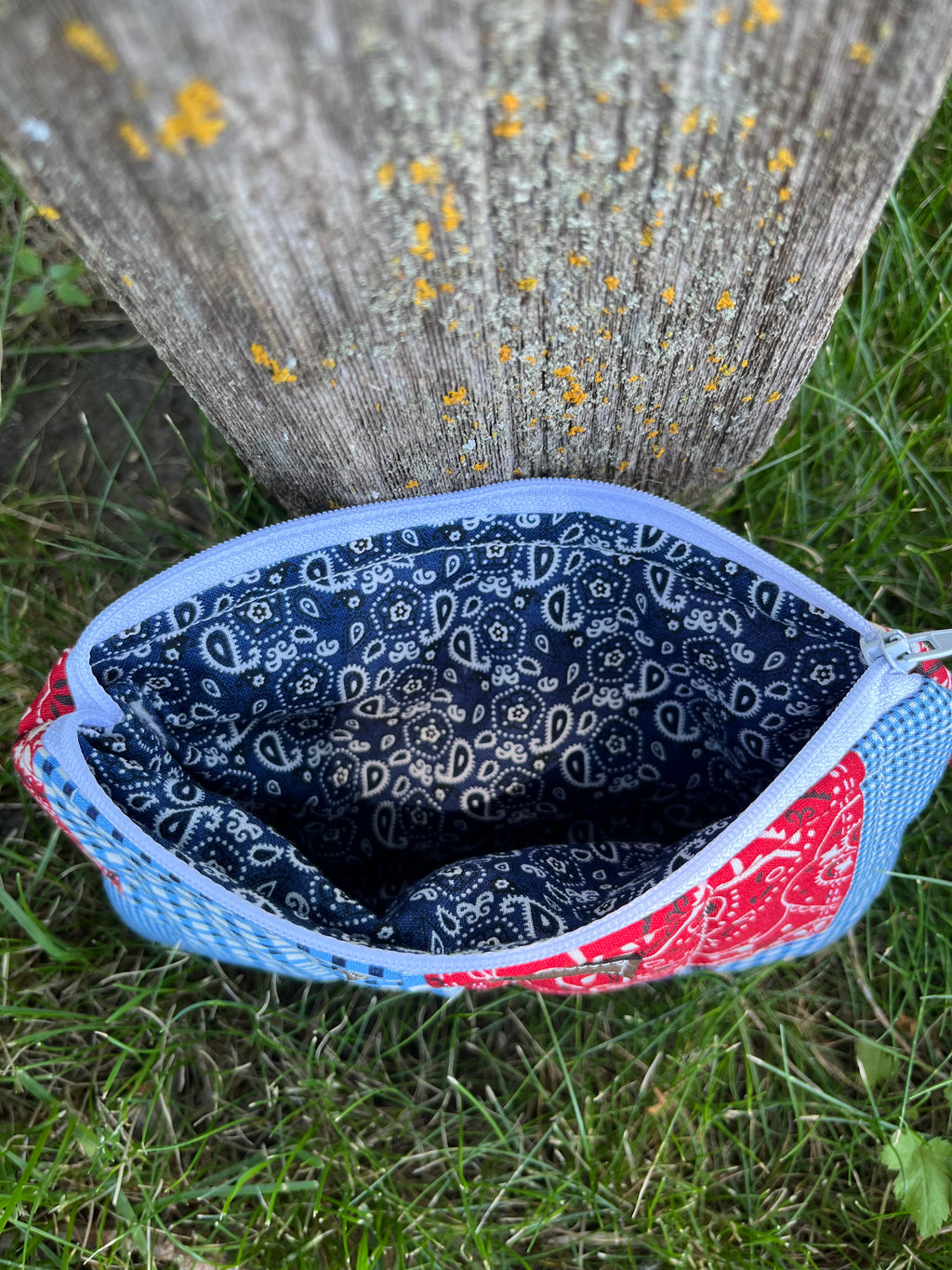 Mini Patch Bandana Flat Zip Bag