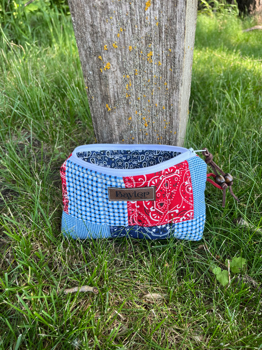 Mini Patch Bandana Flat Zip Bag