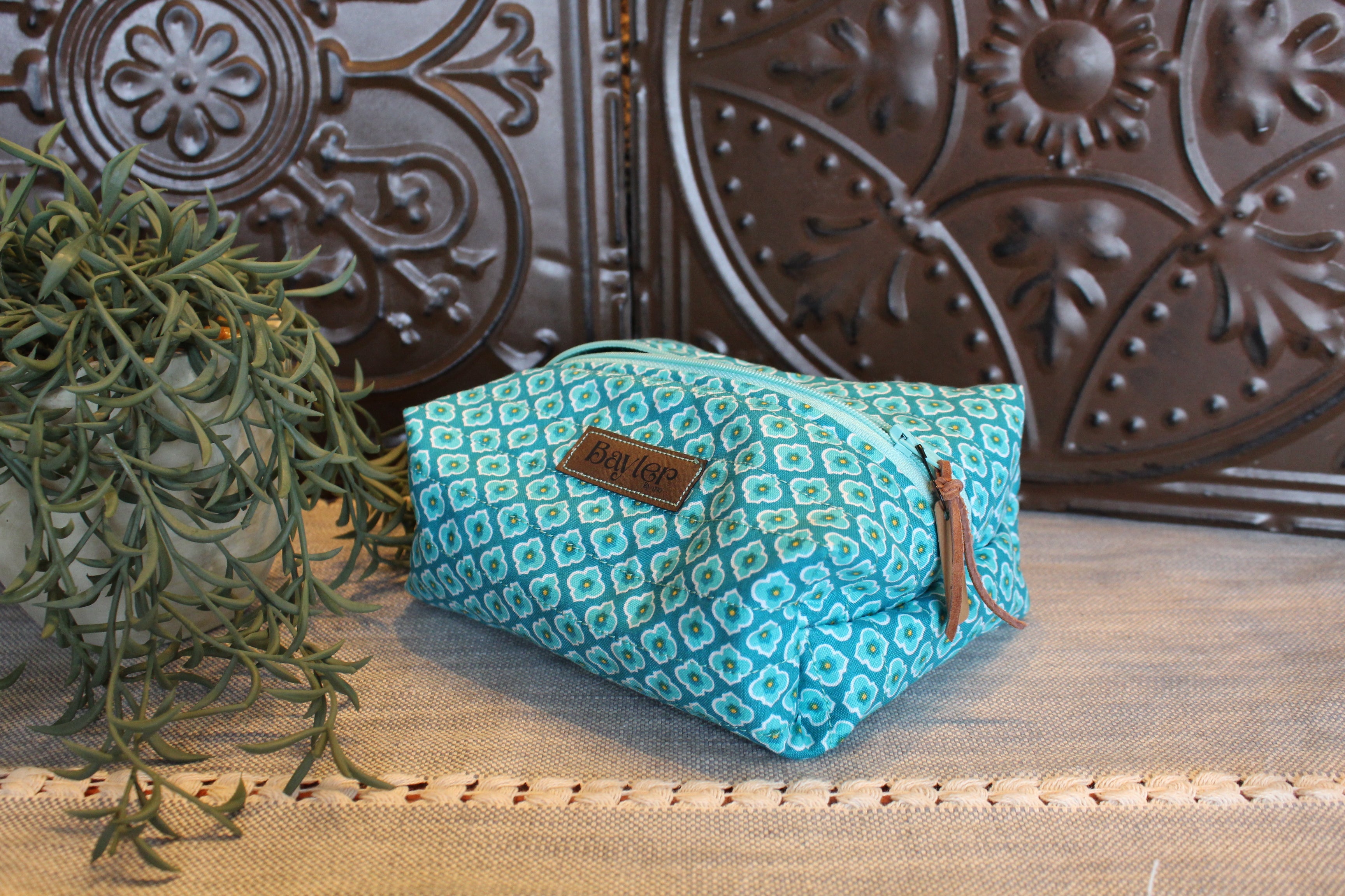 Turquoise Shimmer Small Pouch