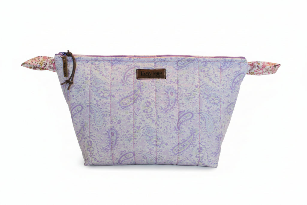 Lavender Swirl XL Makeup Bag