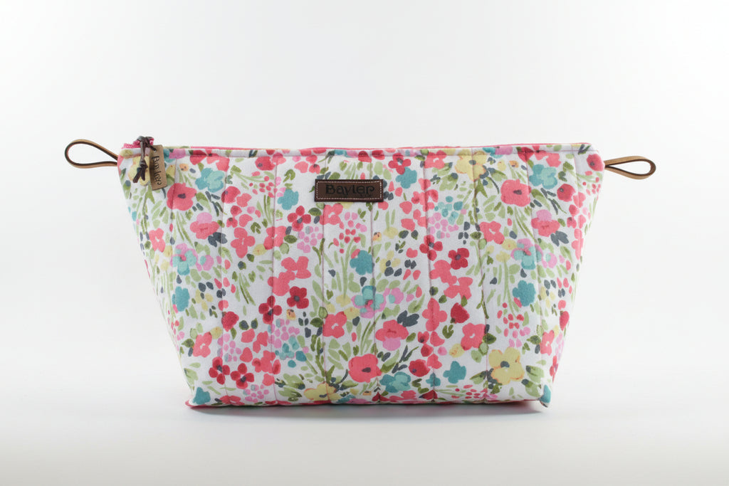 Watercolor Flower XL Makeup Bag