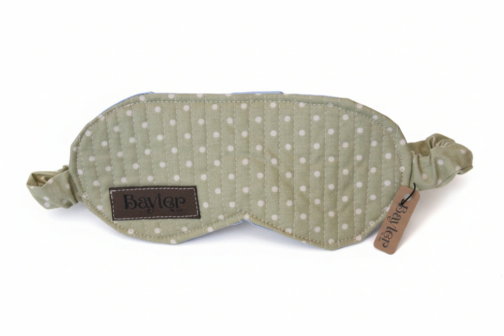 Polka Sage Eye Mask