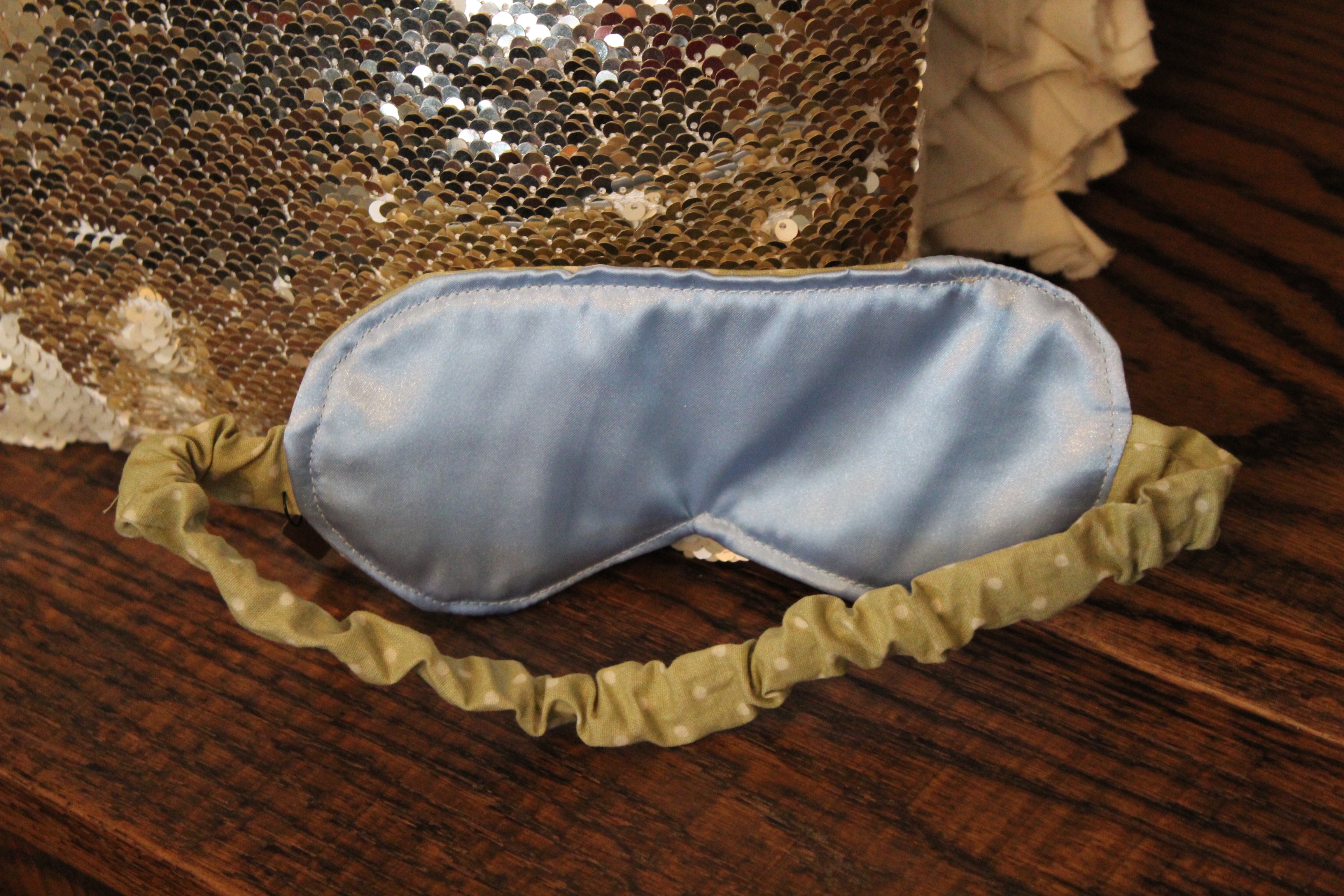 Polka Sage Eye Mask