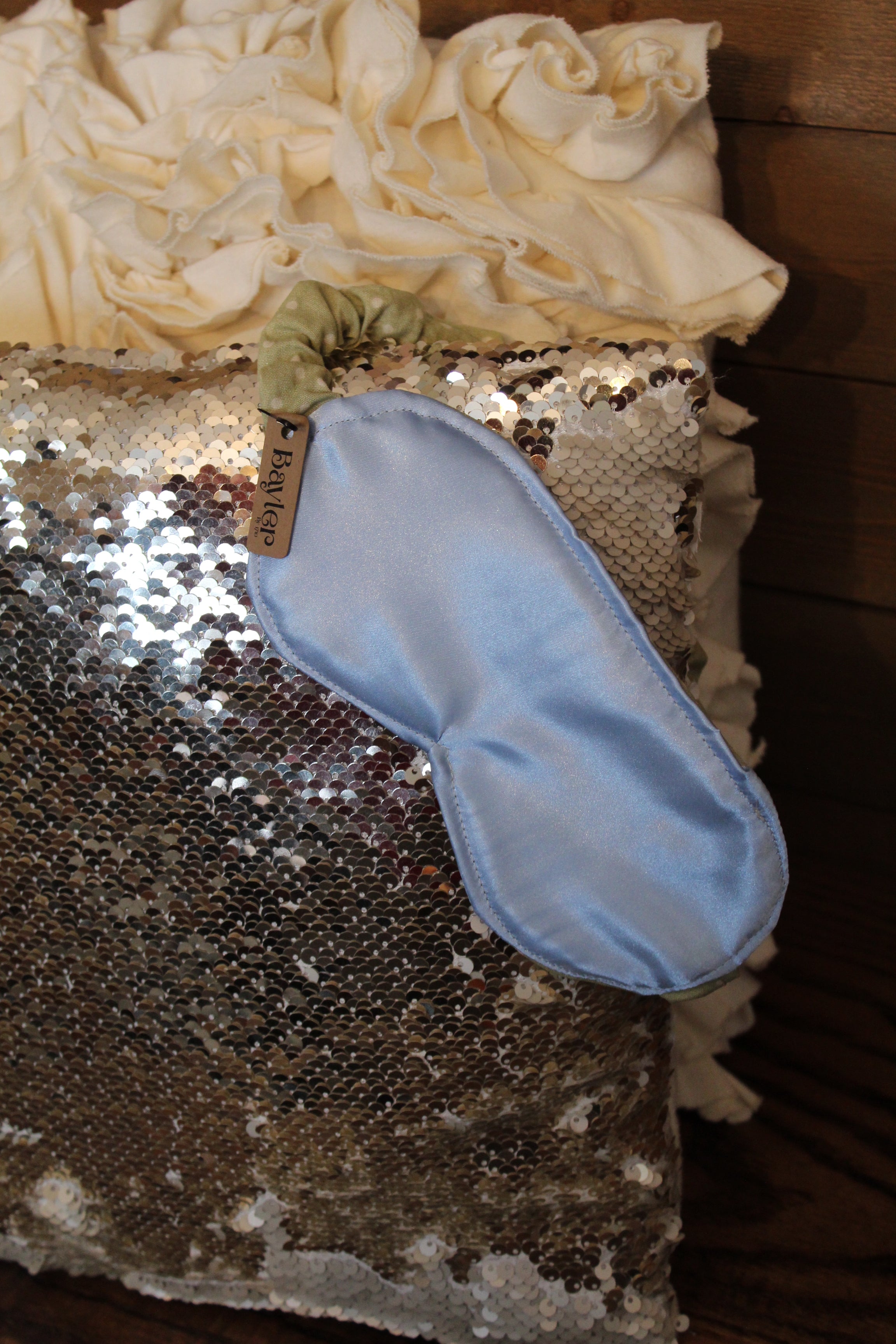 Polka Sage Eye Mask
