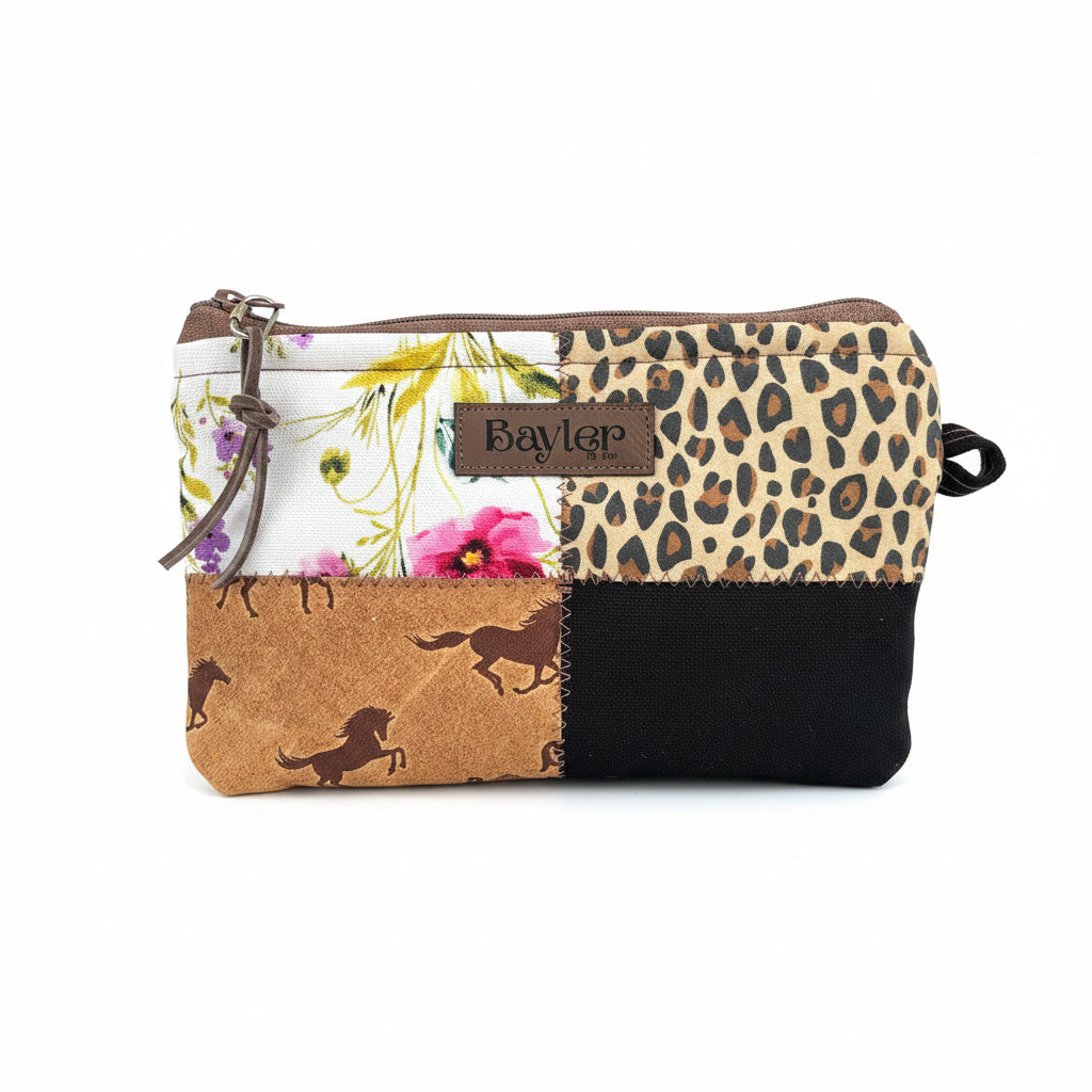 Cowboy Bling Mini Flat Zip