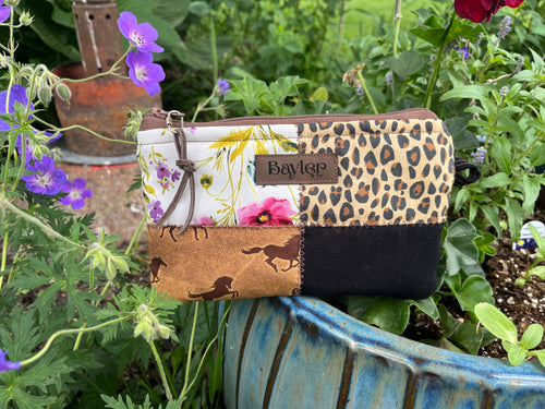 Cowboy Bling Mini Flat Zip