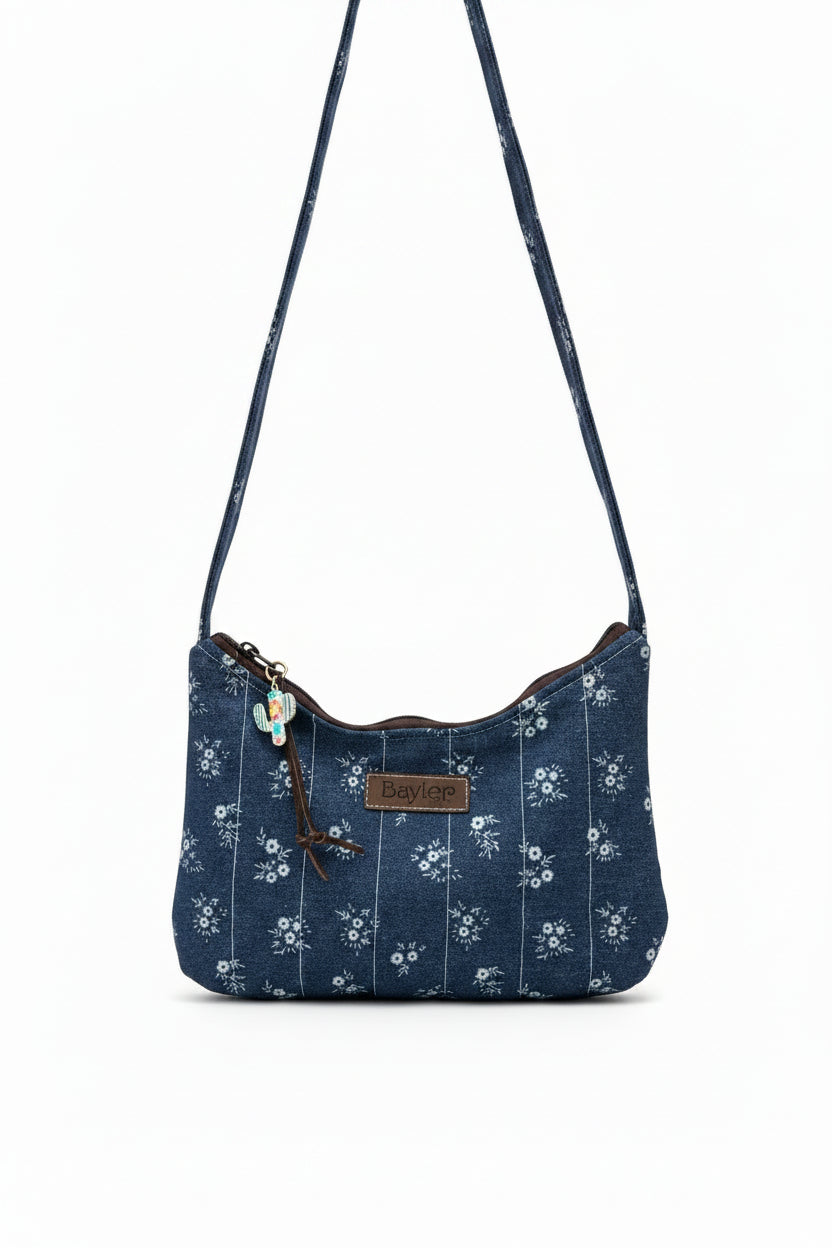 Denim Flower Purse
