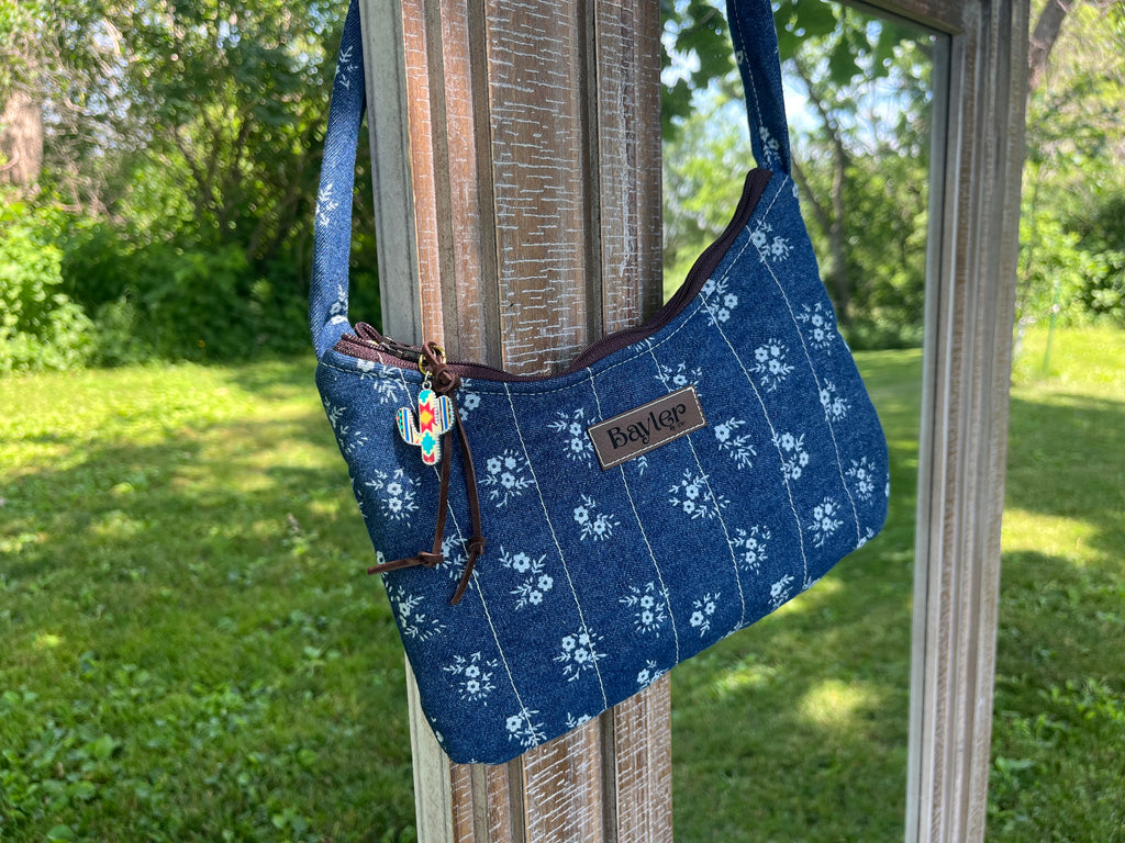 Denim Flower Purse