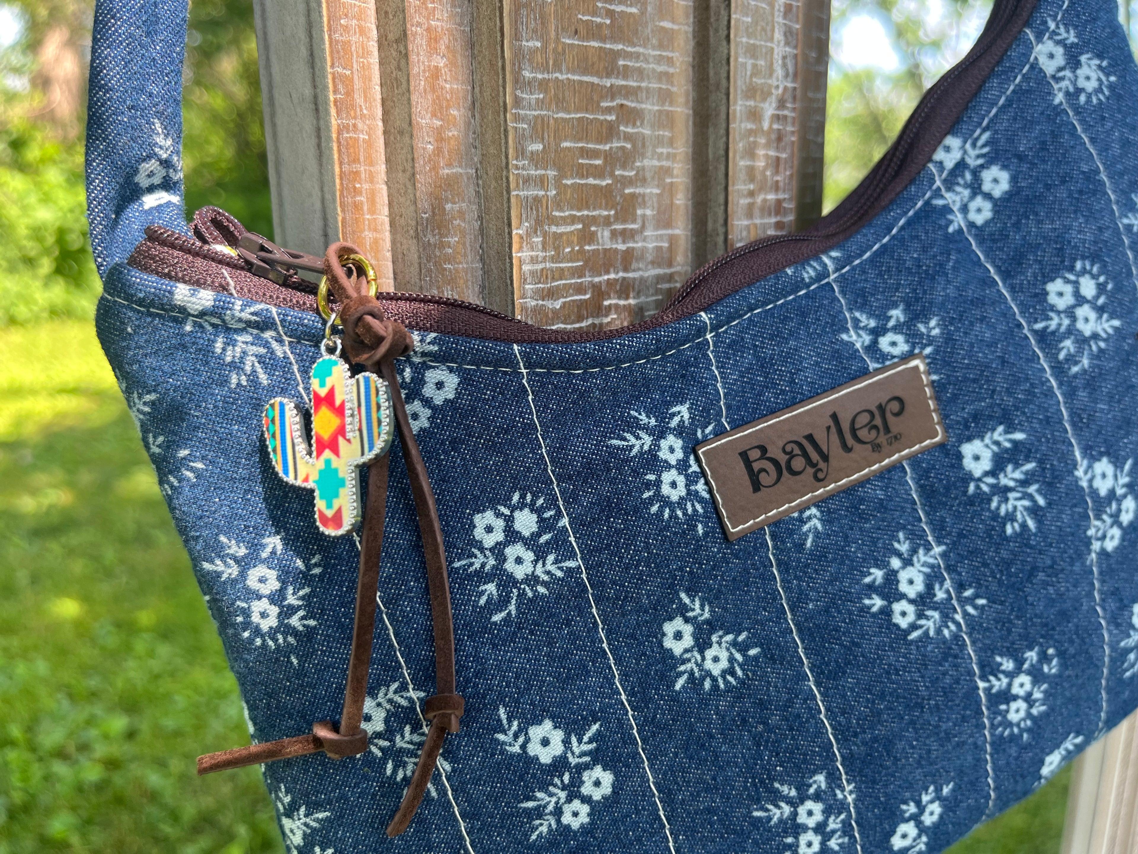 Denim Flower Purse